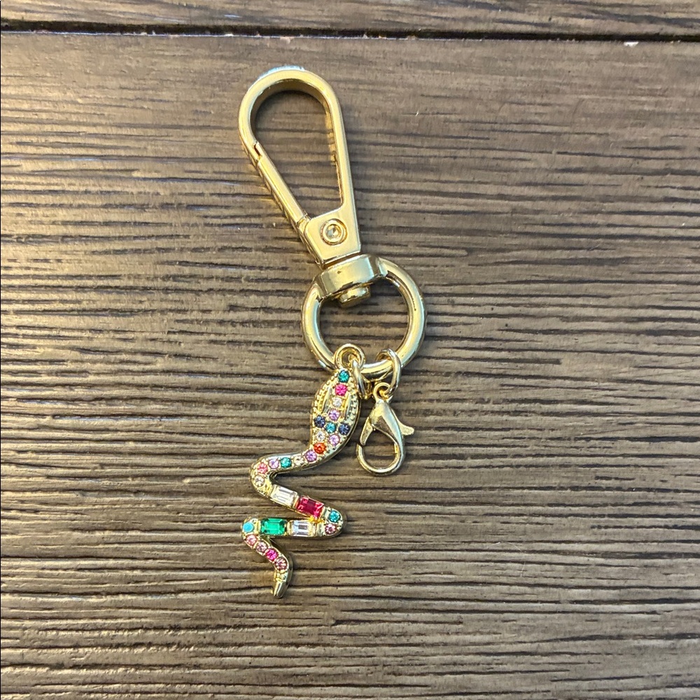 Tarte Gold Serpent Key Holder with Multicolored Accents